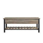 Banc de rangement à abattant, Chêne Blanc/Gris Lavé/Bois de Grange/Noyer Foncé, 1 personne