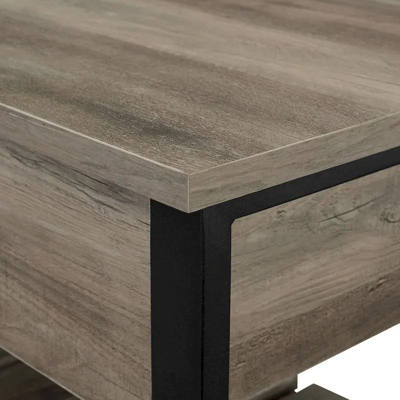 Banc de rangement à abattant, Chêne Blanc/Gris Lavé/Bois de Grange/Noyer Foncé, 1 personne