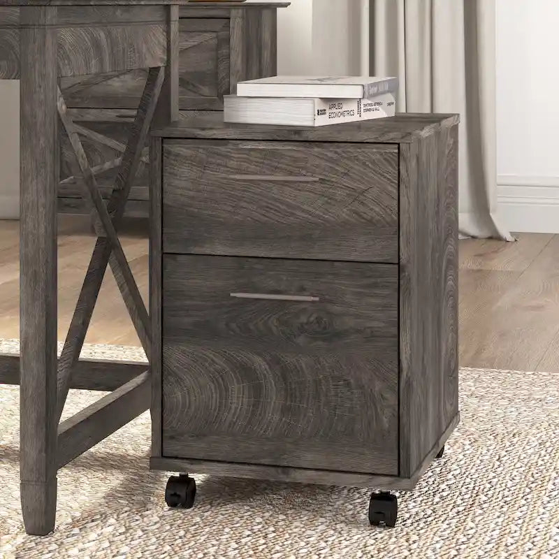 Classeur mobile à 2 tiroirs, style fermier, pour utilisateur unique – Plusieurs coloris