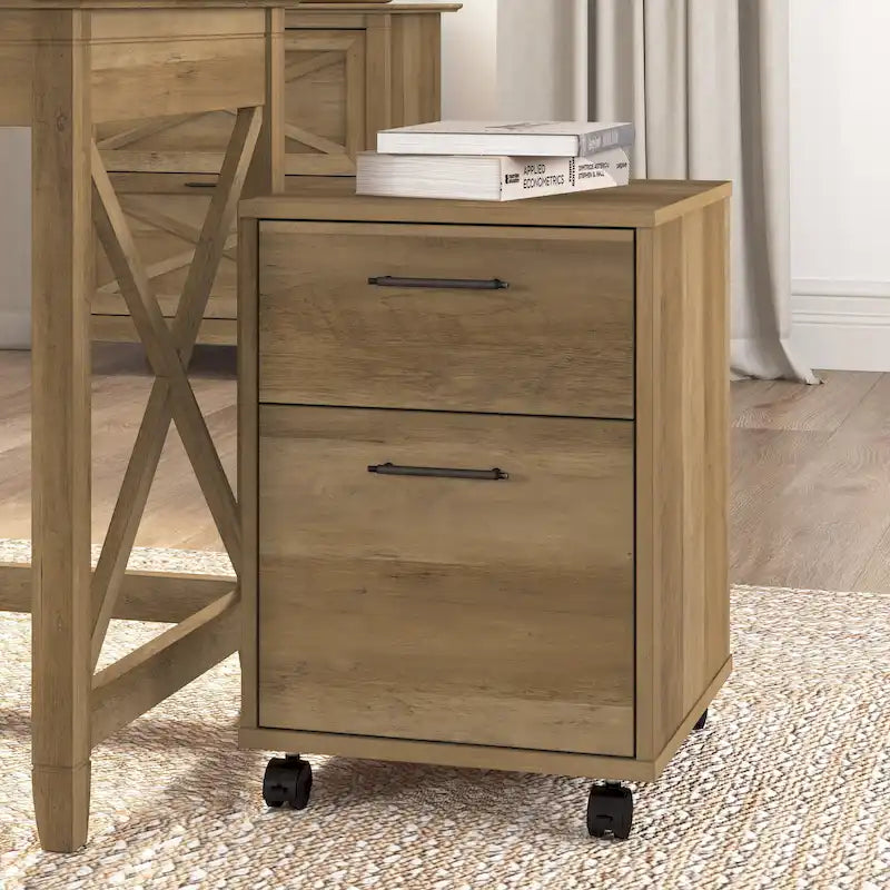 Classeur mobile à 2 tiroirs, style fermier, pour utilisateur unique – Plusieurs coloris