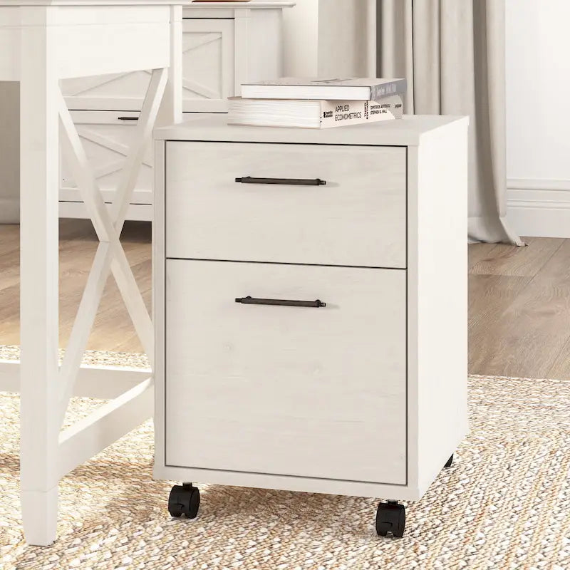 Classeur mobile à 2 tiroirs, style fermier, pour utilisateur unique – Plusieurs coloris