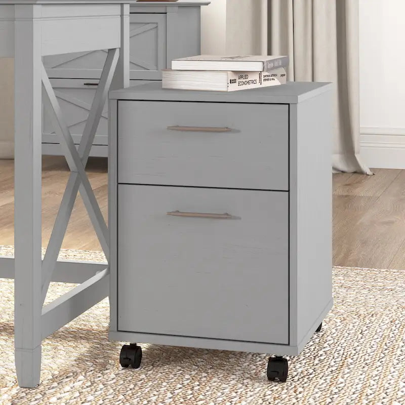 Classeur mobile à 2 tiroirs, style fermier, pour utilisateur unique – Plusieurs coloris