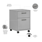 Classeur mobile à 2 tiroirs, style fermier, pour utilisateur unique – Plusieurs coloris