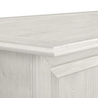 Bureau de direction de 66 po avec tiroirs – Cerisier de récolte / Gris moderne / Chêne blanc lin, un seul utilisateur