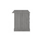 Bureau de direction de 66 po avec tiroirs – Cerisier de récolte / Gris moderne / Chêne blanc lin, un seul utilisateur