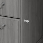 Bureau de direction de 66 po avec tiroirs – Cerisier de récolte / Gris moderne / Chêne blanc lin, un seul utilisateur