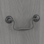 Bureau de direction de 66 po avec tiroirs – Cerisier de récolte / Gris moderne / Chêne blanc lin, un seul utilisateur