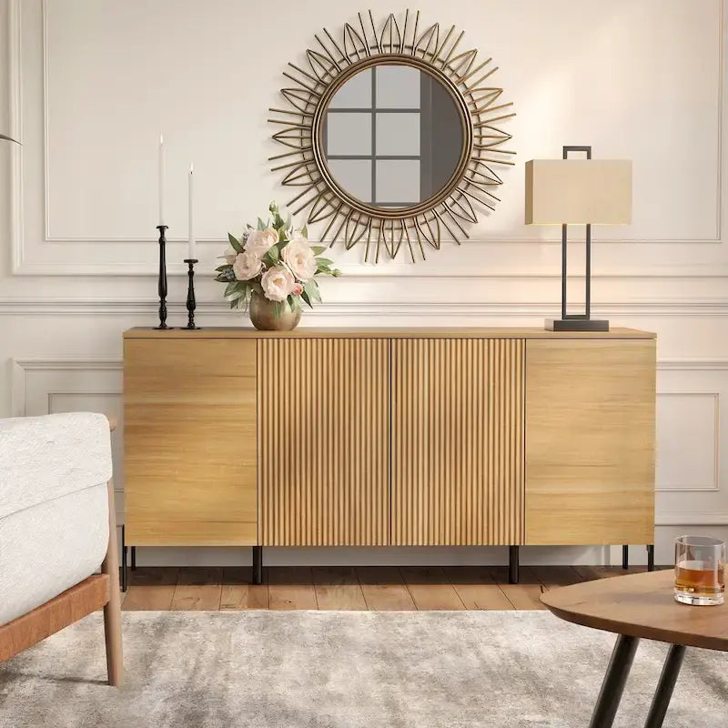 Ensemble de chambre à coucher 3 pièces en chêne – Commode + 2 tables de chevet (pour 1 à 2 personnes)