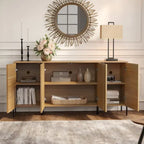 Ensemble de chambre à coucher 3 pièces en chêne – Commode + 2 tables de chevet (pour 1 à 2 personnes)