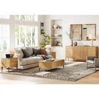 Ensemble de chambre à coucher 3 pièces en chêne – Commode + 2 tables de chevet (pour 1 à 2 personnes)