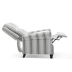 Fauteuil inclinable à dossier haut, garniture cloutée, cuir PU / lin, 7 couleurs, une place