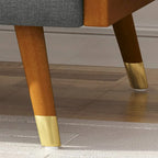 Fauteuil club en tissu style Mid-Century moderne, une place, bleu/rouge/beige/gris