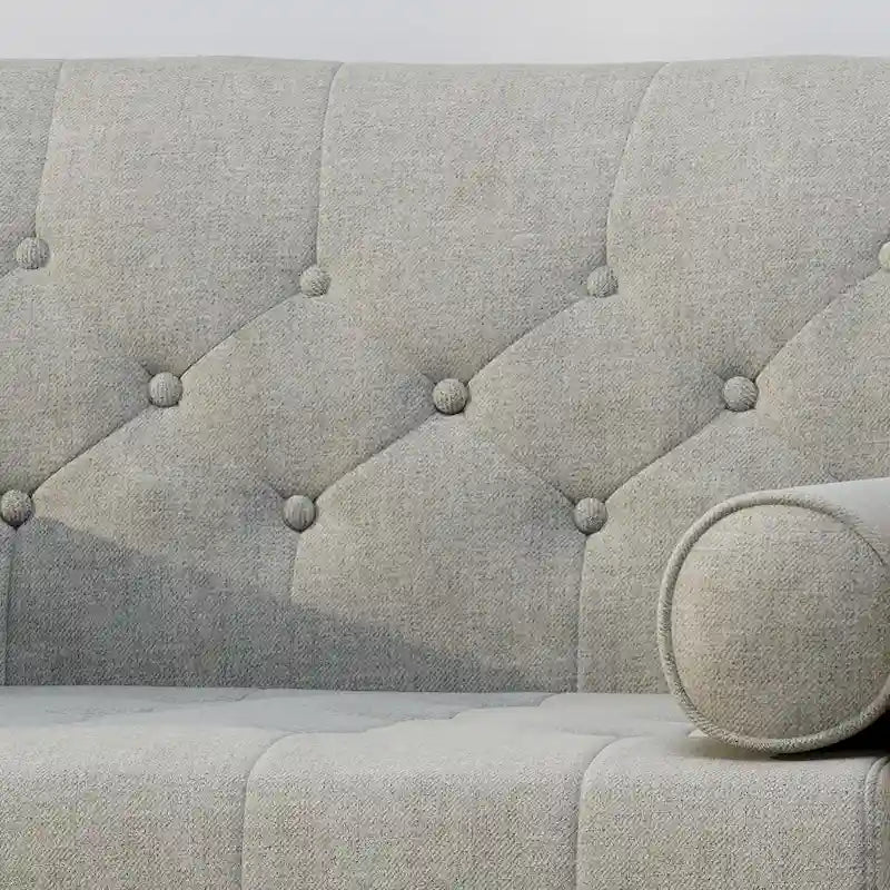Fauteuil club en tissu style Mid-Century moderne, une place, bleu/rouge/beige/gris