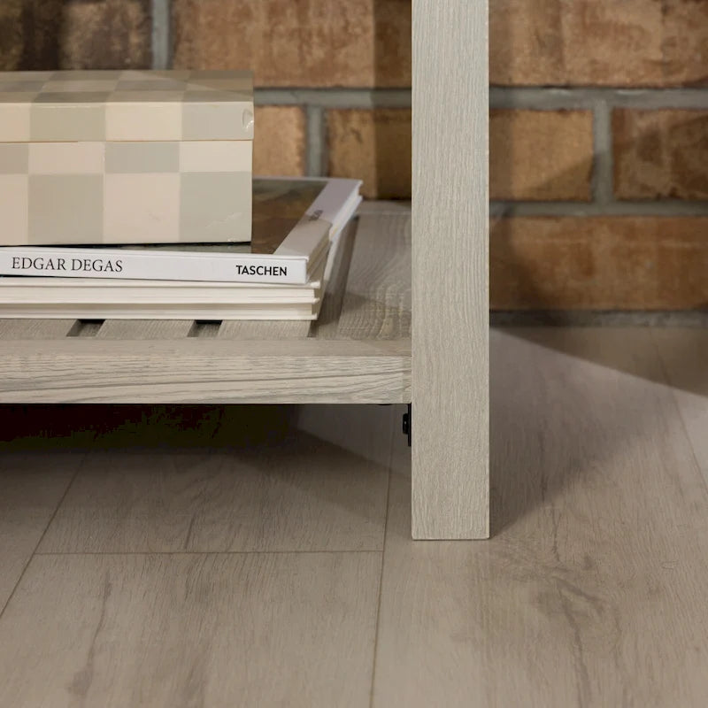 Table de chevet gris pierre à 1 tiroir avec étagère, lot de 2