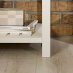 Table de chevet gris pierre à 1 tiroir avec étagère, lot de 2
