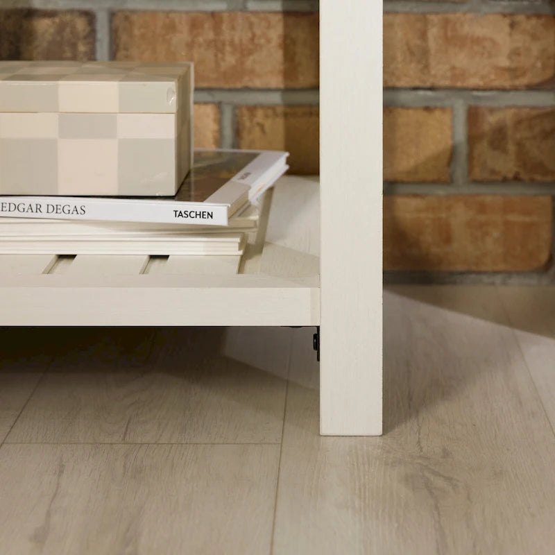 Table de chevet gris pierre à 1 tiroir avec étagère, lot de 2