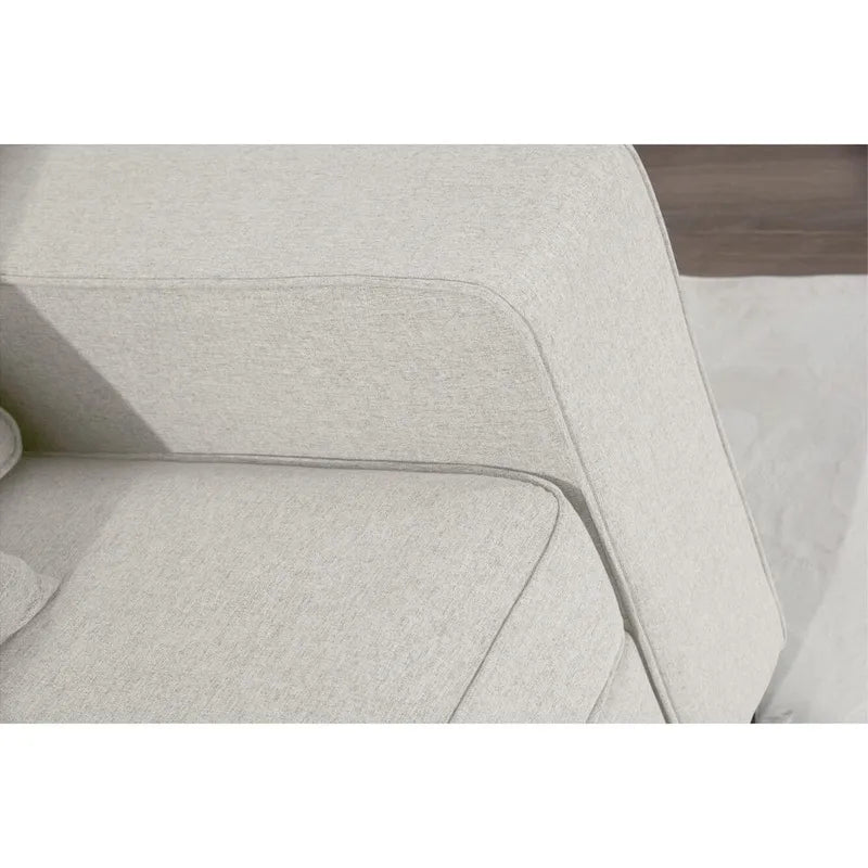Canapé sectionnel modulaire réversible 4 places gris / gris foncé / anthracite / crème