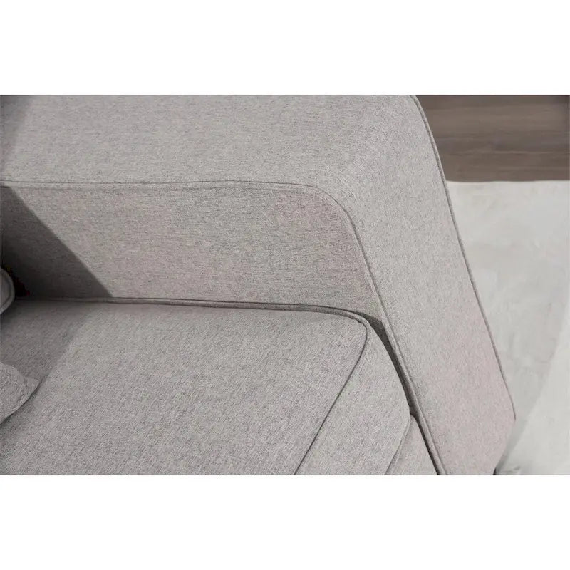 Canapé sectionnel modulaire réversible 4 places gris / gris foncé / anthracite / crème