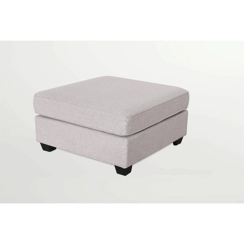 Canapé sectionnel modulaire réversible 4 places gris / gris foncé / anthracite / crème