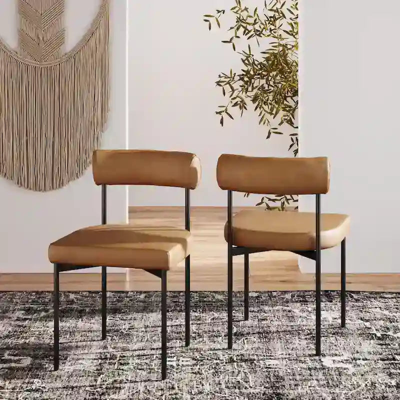 Tabouret de bar et chaise de salle à manger en métal mi-siècle Boucle marron/gris clair/or/crème avec dossier rembourré – De l'unité au lot de 6