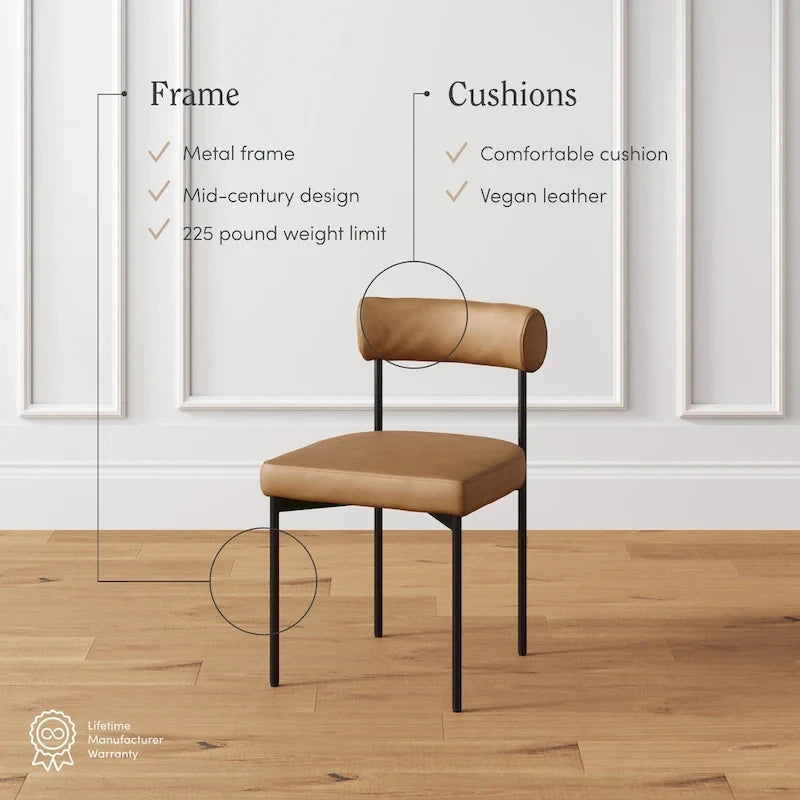 Tabouret de bar et chaise de salle à manger en métal mi-siècle Boucle marron/gris clair/or/crème avec dossier rembourré – De l'unité au lot de 6