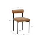 Tabouret de bar et chaise de salle à manger en métal mi-siècle Boucle marron/gris clair/or/crème avec dossier rembourré – De l'unité au lot de 6