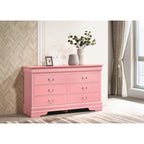 Commode de chambre 6 tiroirs, style traditionnel, plusieurs coloris disponibles, montage par 1 personne