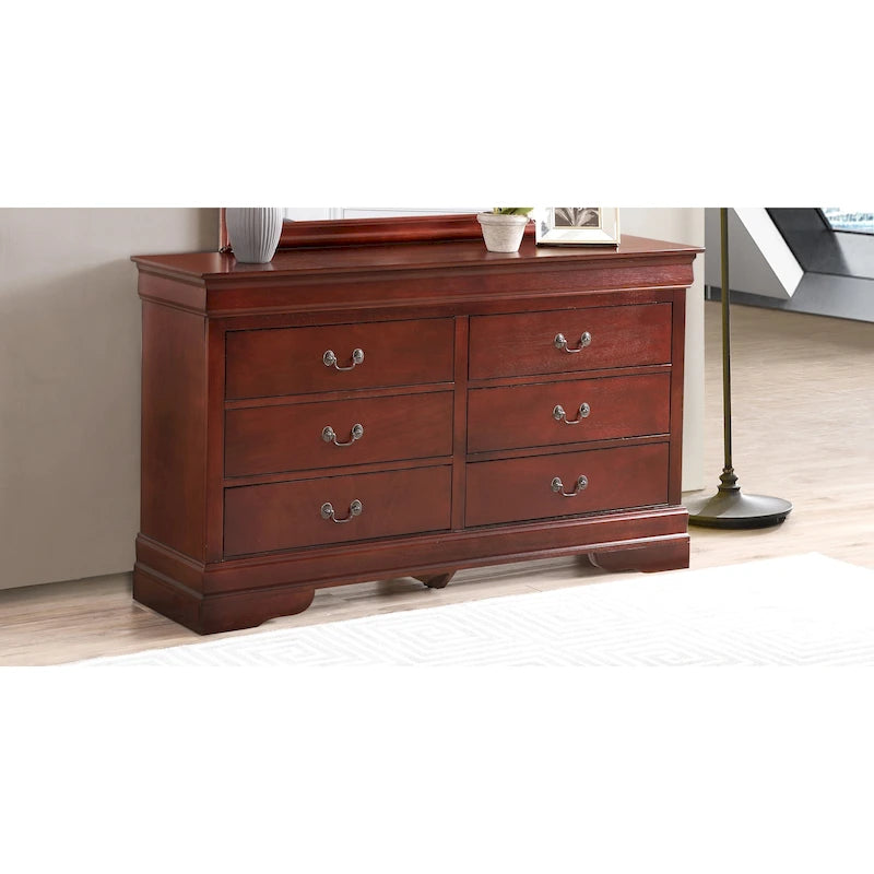 Commode de chambre 6 tiroirs, style traditionnel, plusieurs coloris disponibles, montage par 1 personne