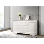 Commode de chambre 6 tiroirs, style traditionnel, plusieurs coloris disponibles, montage par 1 personne