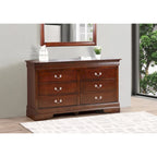 Commode de chambre 6 tiroirs, style traditionnel, plusieurs coloris disponibles, montage par 1 personne
