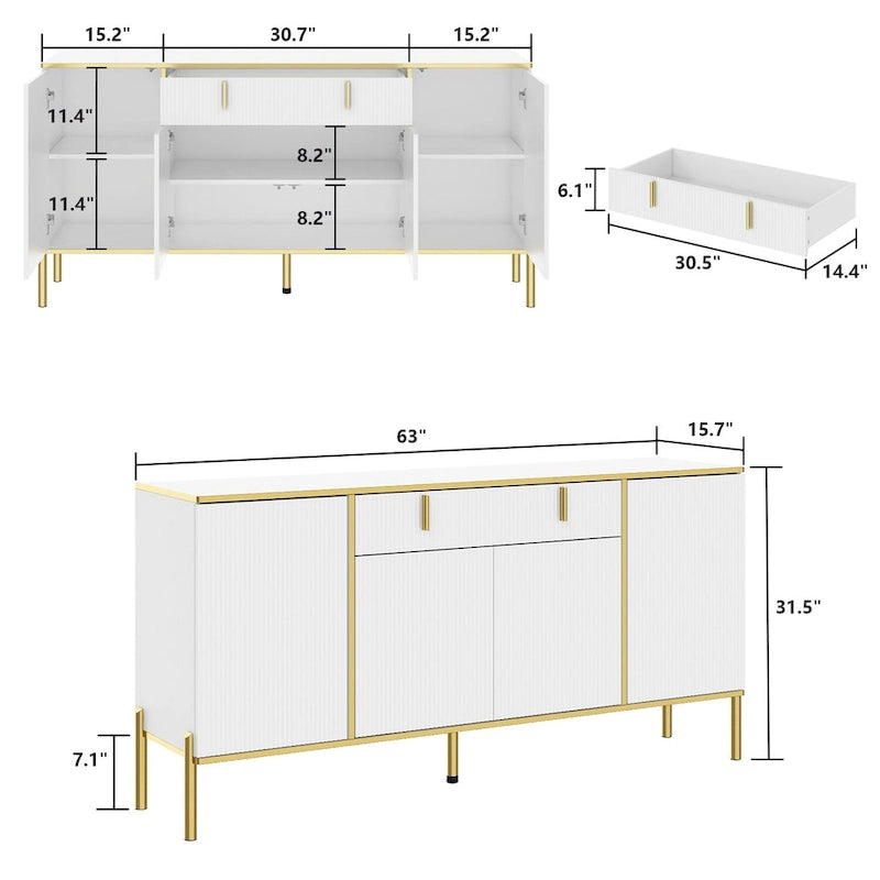 Buffet de cuisine pop-up, blanc/noir, 1-2 tiroirs, pour 1-2 personnes