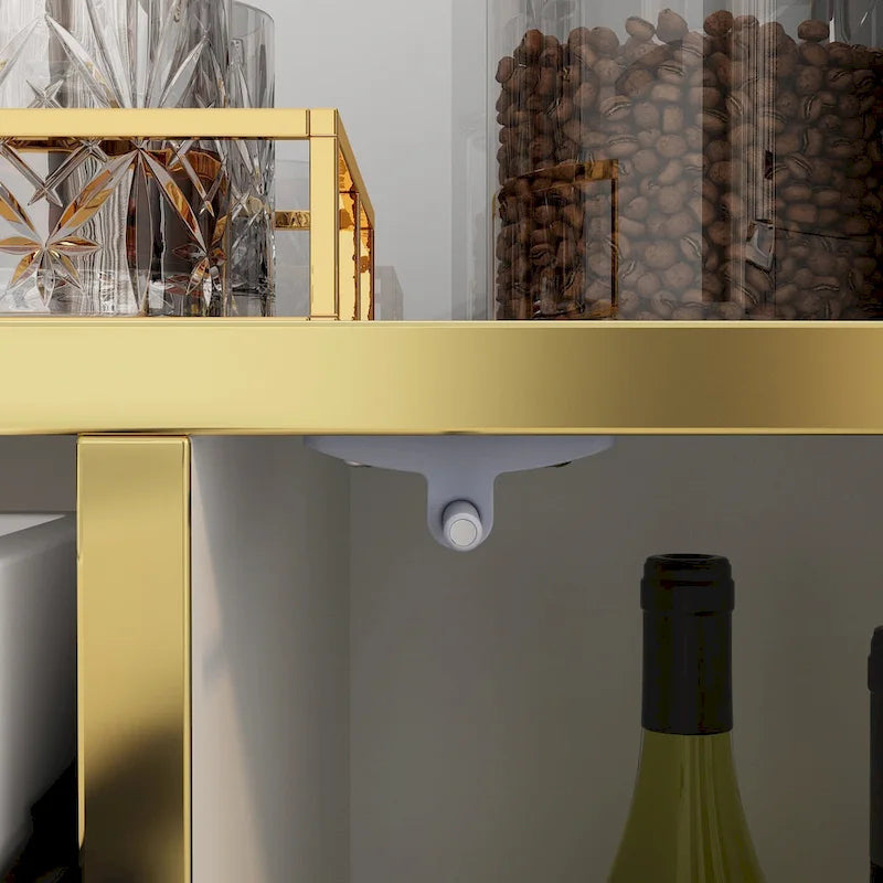 Buffet de cuisine pop-up, blanc/noir, 1-2 tiroirs, pour 1-2 personnes