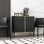 Buffet de cuisine pop-up, blanc/noir, 1-2 tiroirs, pour 1-2 personnes
