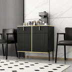 Buffet de cuisine pop-up, blanc/noir, 1-2 tiroirs, pour 1-2 personnes