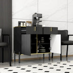Buffet de cuisine pop-up, blanc/noir, 1-2 tiroirs, pour 1-2 personnes