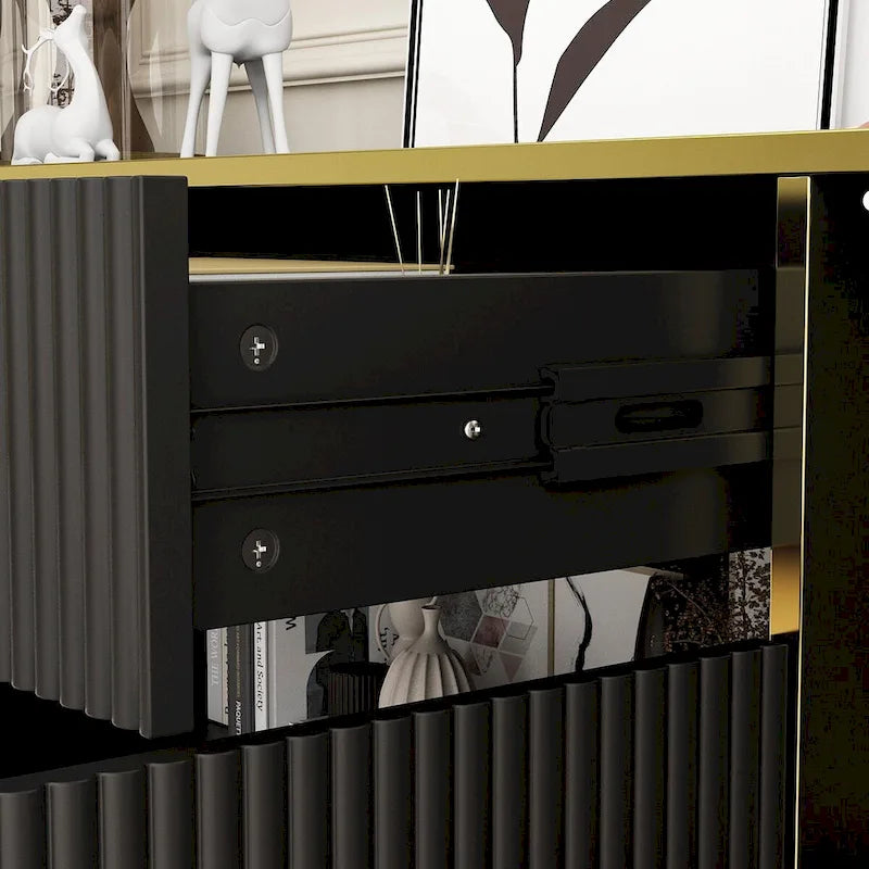 Buffet de cuisine pop-up, blanc/noir, 1-2 tiroirs, pour 1-2 personnes