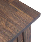 Table d'appoint étroite rustique avec tiroir, en bois d'acacia massif, 3 couleurs – 35,5 cm (l) x 61 cm (P) x 51 cm (H)