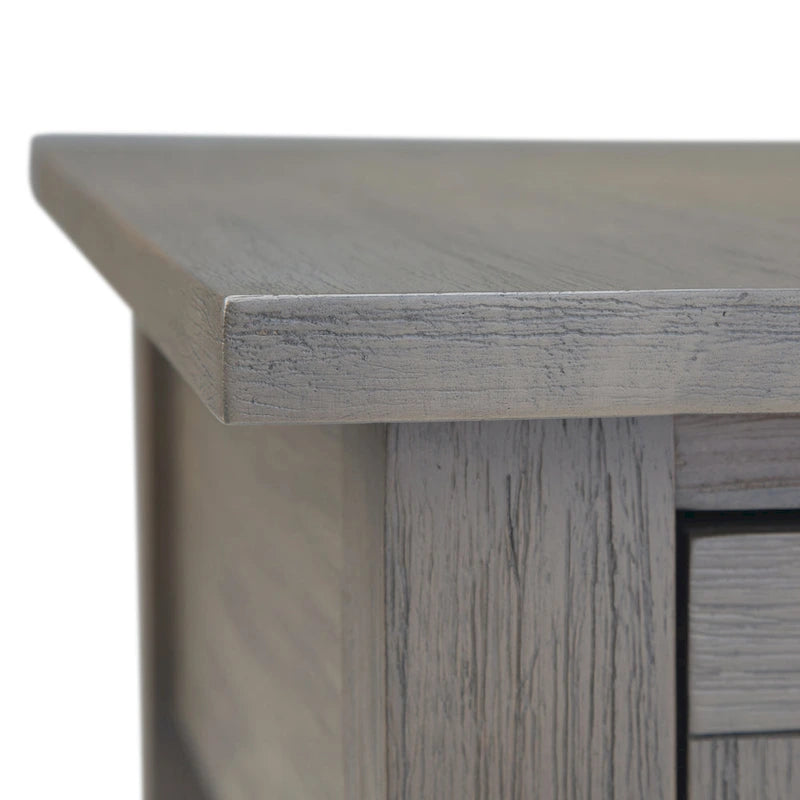 Table d'appoint étroite rustique avec tiroir, en bois d'acacia massif, 3 couleurs – 35,5 cm (l) x 61 cm (P) x 51 cm (H)