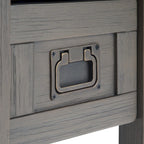 Table d'appoint étroite rustique avec tiroir, en bois d'acacia massif, 3 couleurs – 35,5 cm (l) x 61 cm (P) x 51 cm (H)