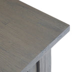 Table d'appoint étroite rustique avec tiroir, en bois d'acacia massif, 3 couleurs – 35,5 cm (l) x 61 cm (P) x 51 cm (H)