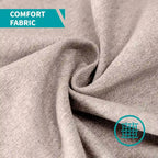 Causeuse en lin, 2 places, Gris foncé / Gris clair / Beige