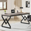 Bureau de direction gris/brun, individuel, 160 cm