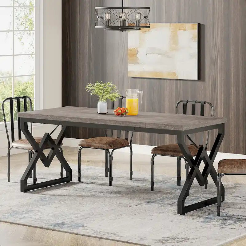 Bureau de direction gris/brun, individuel, 160 cm