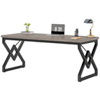 Bureau de direction gris/brun, individuel, 160 cm