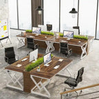 Bureau de direction gris/brun, individuel, 160 cm