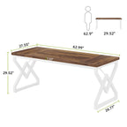 Bureau de direction gris/brun, individuel, 160 cm