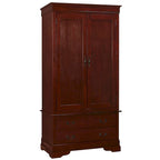 Armoire en bois de style classique – Blanc / Gris / Chêne / Beige / Cerisier / Expresso / Noir | 1 personne