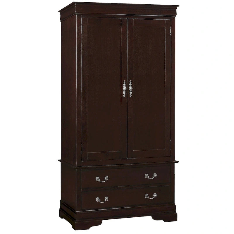 Armoire en bois de style classique – Blanc / Gris / Chêne / Beige / Cerisier / Expresso / Noir | 1 personne