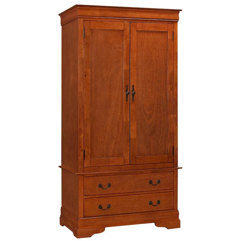 Armoire en bois de style classique – Blanc / Gris / Chêne / Beige / Cerisier / Expresso / Noir | 1 personne