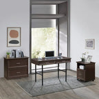 Bureau Espresso, simple, cadre en acier
